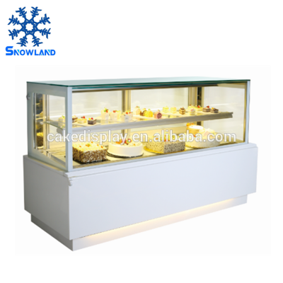 Right Angle Cake Chiller Display Showcase WIth Marble Base