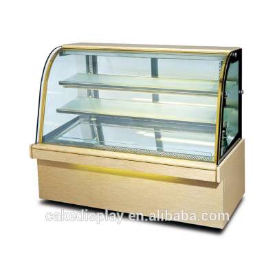 Commercial Curve Glass Door Bakery Display Refrigerator Showcase