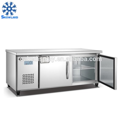 Commercial Kitchen Stainless Steel Food Counter Top Chiller For Hotel