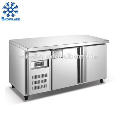 1.5 Meter 1.8 Meter 2.4 Meter Kitchen Equipment Ce Certification Double Door Work Bench Cooler