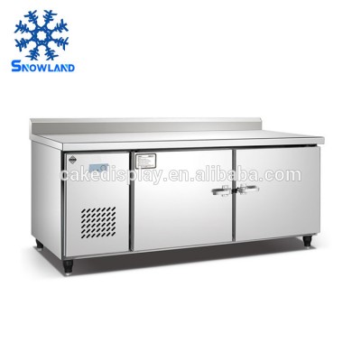 Full Stainless Steel Under Counter Chiller Work Bench Refrigerator With CE