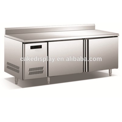 Static Cooling Stainless Steel Restaurant Under Counter Refrigerator Fridge With IEC