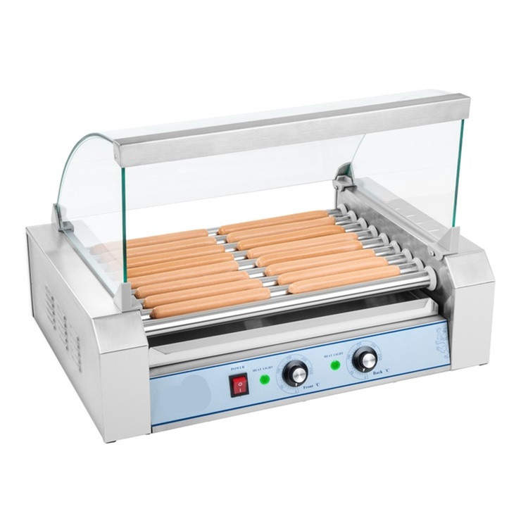 Sausage Roller Grill Hot Dog Maker Machine With 9 Rollers